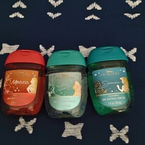 Disney Princess Anti-Bacterial Hand Gel Trio - Red, Teal, Green